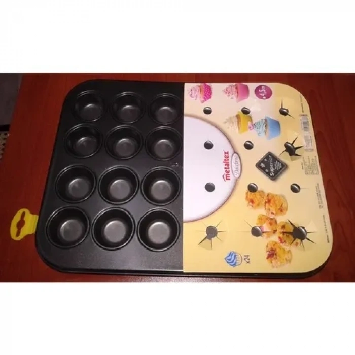 24lü Teflon Mini Muffin Kalıbı (0177)