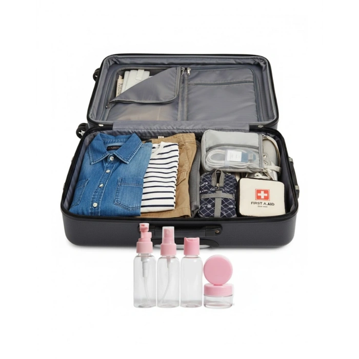 30 ml 5’li Seyahat Banyo Şişe Seti Çantalı