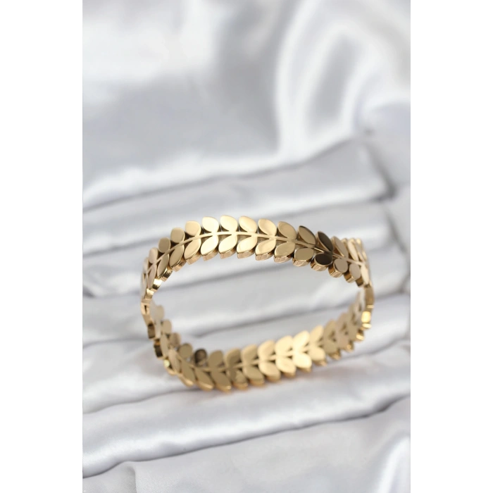 316L Çelik Başak Model Kadın Kelepçe Bileklik