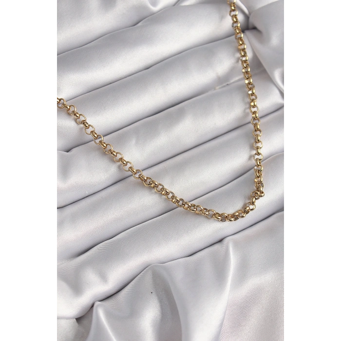 316L Çelik Gold Renk Kadın Kolye - TJ-BKO9665