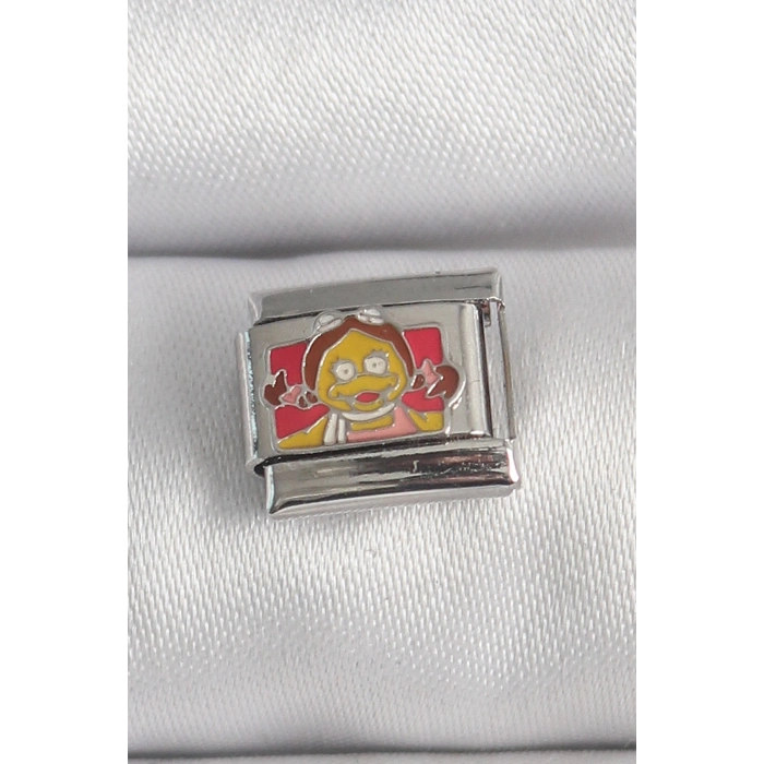 316L Çelik Gümüş Renk Renkli Çocuk İşlemeli Nomination Charm - TJ-BC1388