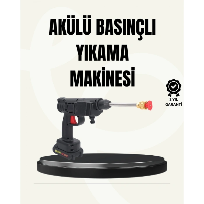 48V Şarjlı Basınçlı Yıkama Makinesi Kablosuz Su Tabancası