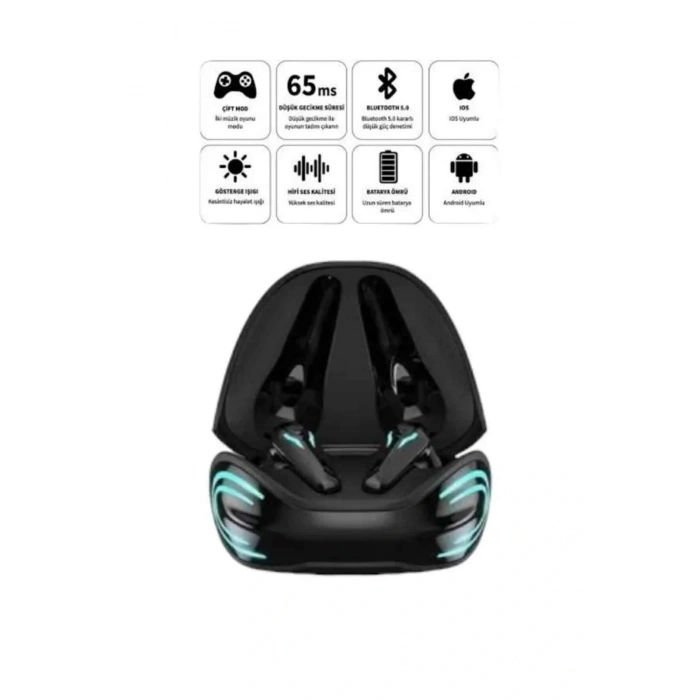 Android ve İOS Uyumlu Bluetooth Kulaklık Gaming Kulaklık Mini