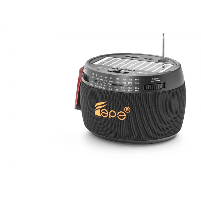 Bluetooth Fm Radyo Usb Tf Aux Solar Şarjli Taşinabi̇li̇r Kamp Hoparlör FP396S