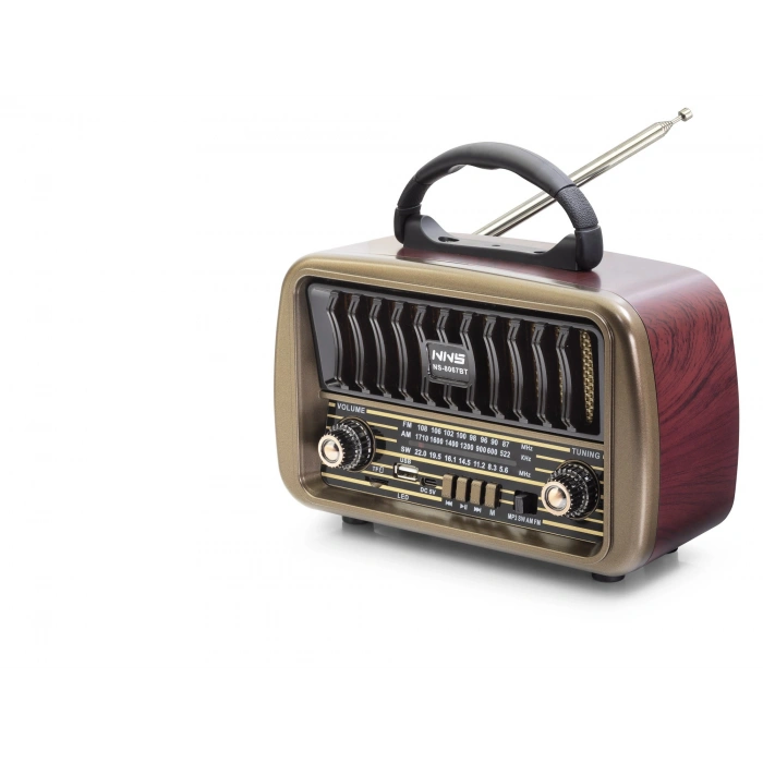 Bluetooth Nostaljik Hoparlör Fm 21.3 X 8.9 X 14.6 Cm NS8067BT