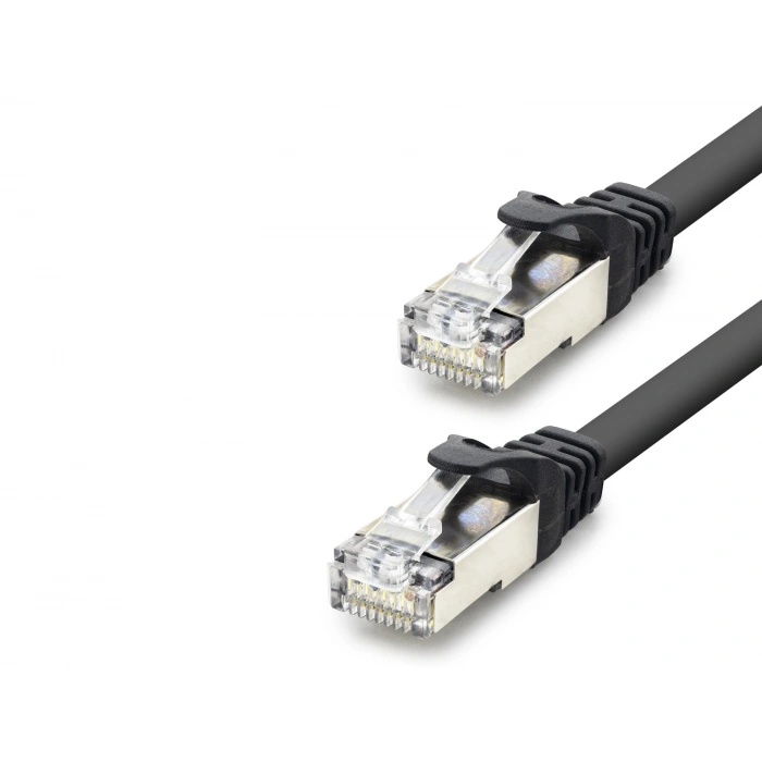 Cat7 Ethernet Patch Kablosu 10 Gbps 600 Mhz 60 Cm - Siyah HDX5089