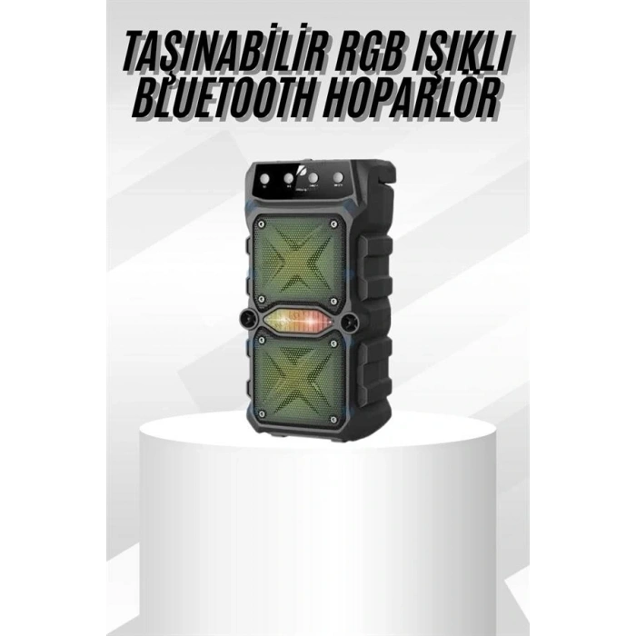 Çift Çıkışlı Güçlü Bataryalı Kablosuz Yüksek Ses Kaliteli Bluetooth Hoparlör