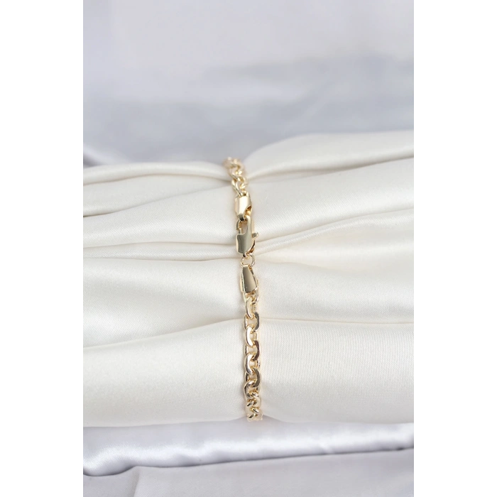 CM 14K Gold Renk Zincir Model Kadın Bileklik