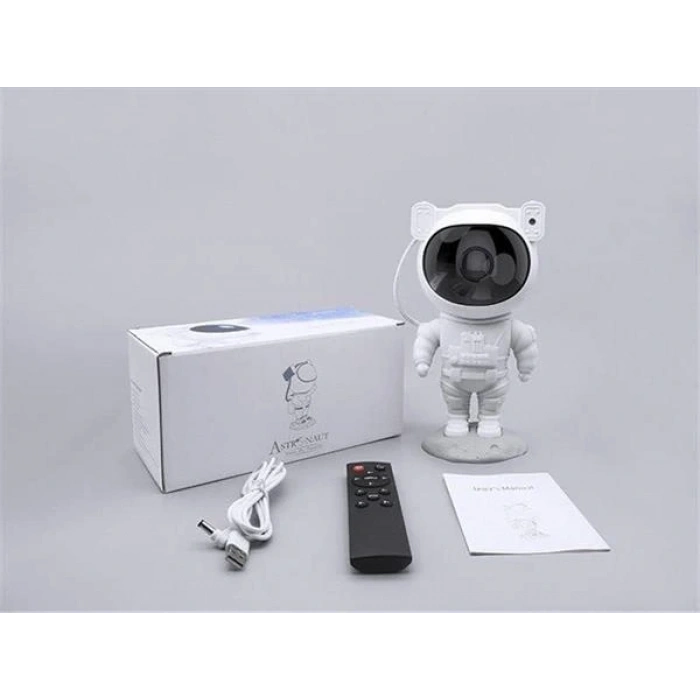 Çocuklara Özel Projeksiyon Astronot Lamba Speaker Sevimli