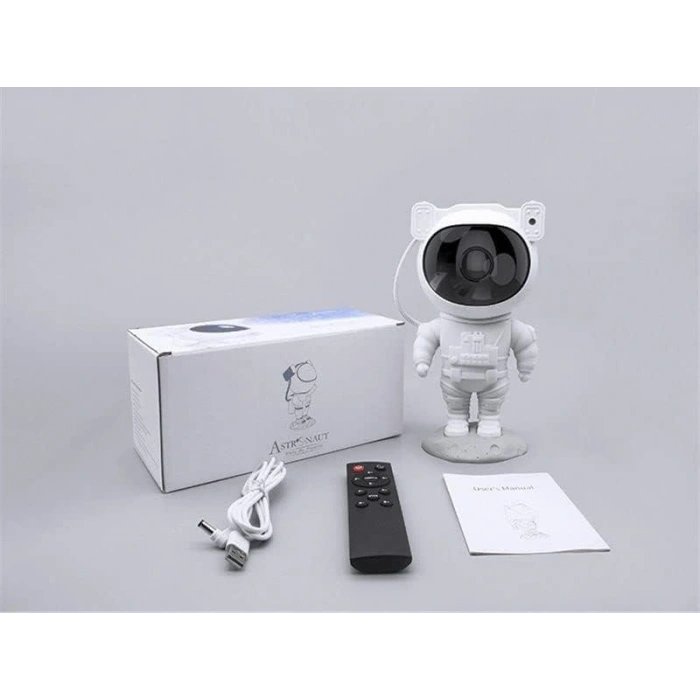 Çocuklara Özel Projeksiyon Astronot Lamba Speaker Sevimli