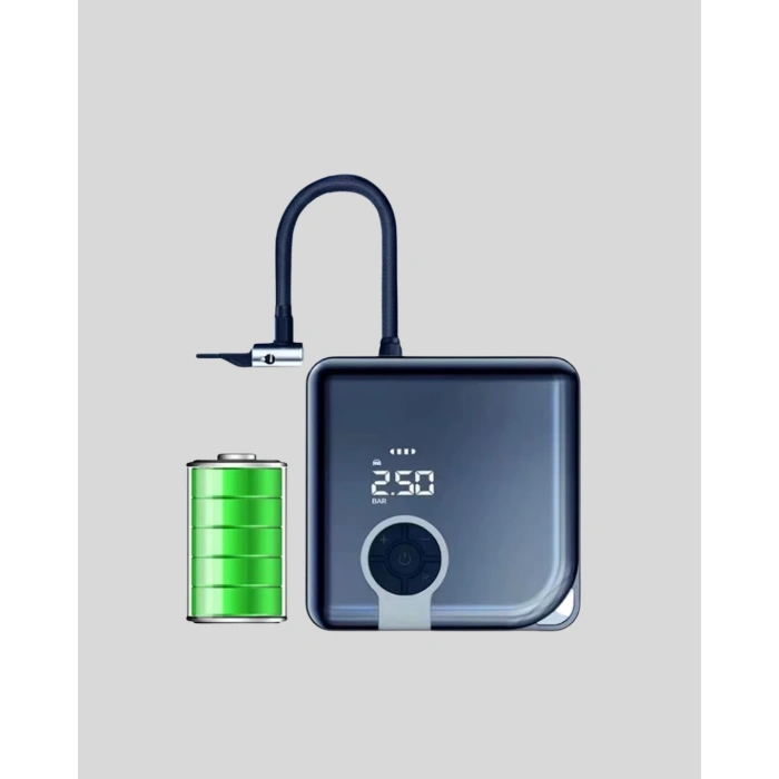 Dijital Ekranlı Şarjlı Ha Kompresörü 150 PSI Güçlü Motorlu