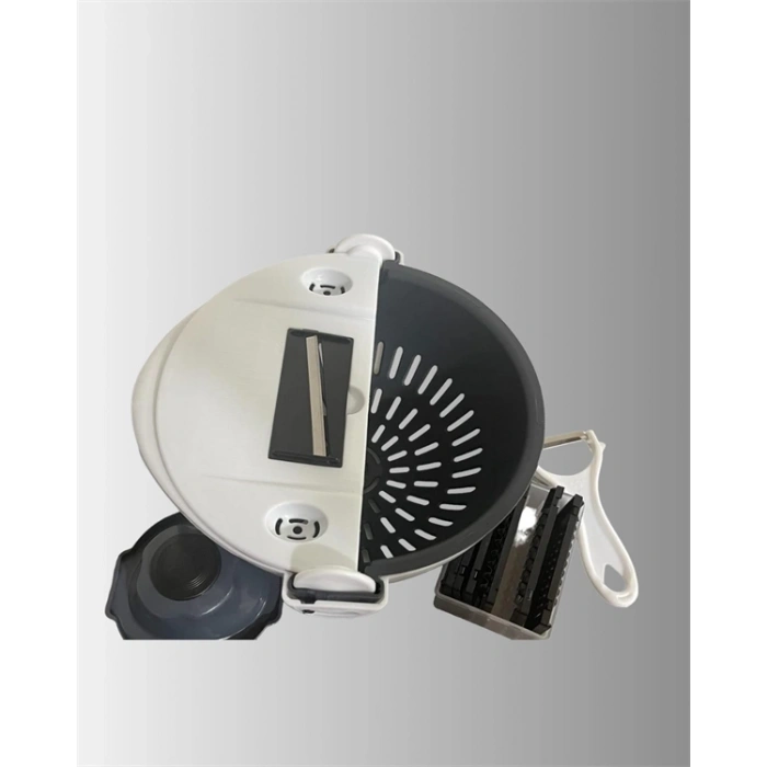 Döner Mekanizmalı Rende lı Sebze Dilimleyici Seti