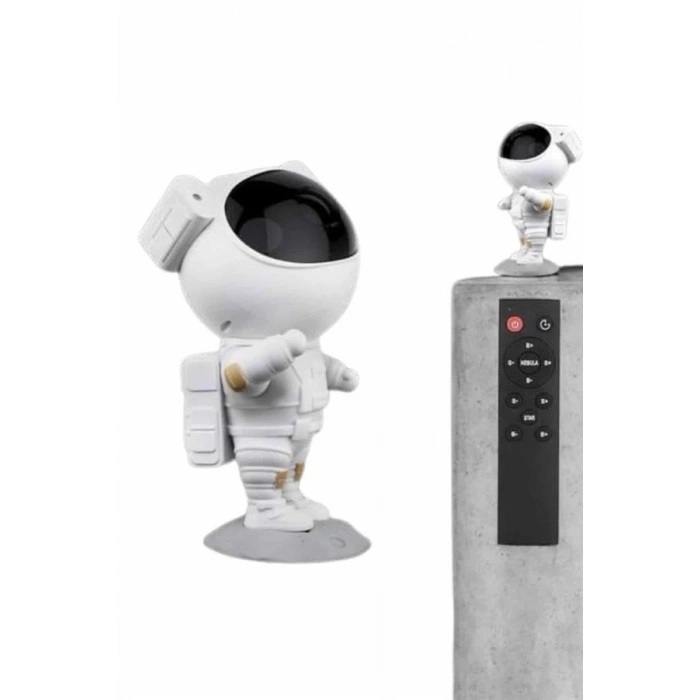 Gece Lambası Astronot Bluetooth Hoparlörlü Galaksi Işık Projektörü