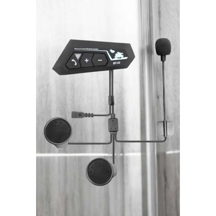 İnterkom Intercom Kask Kulaklık Bt22 Bluetooth Motosiklet Kulaklık 5.0 Bluetooth