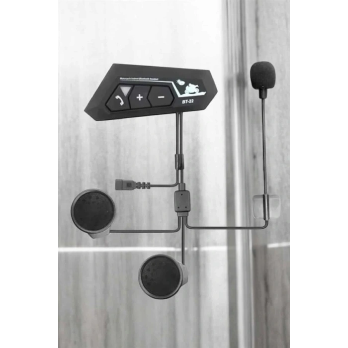 İnterkom Intercom Kask Kulaklık Bt22 Bluetooth Motosiklet Kulaklık 5.0 Bluetooth