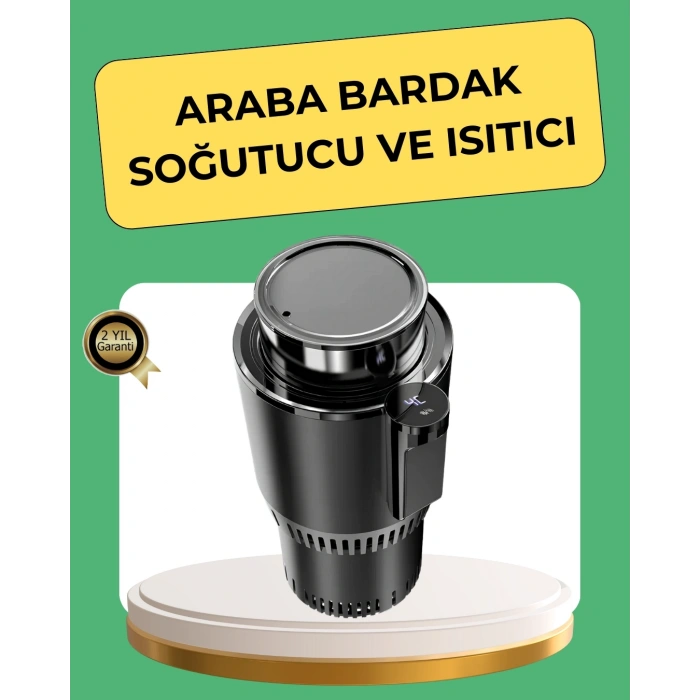Isıtma Soğutma Özellikli Araç Bardaklığı Çakmak Girişli Akıllı
