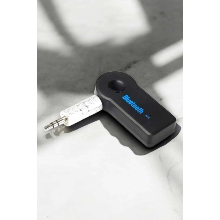 Kablosuz Bluetooth Aux Araç Kiti Siyah Hafıza Kartlı
