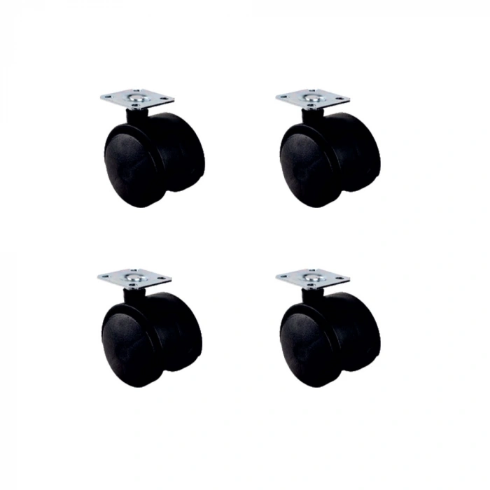 Küçük Plastik Tablalı Teker - 40 MM HKS101 - 4 Adet