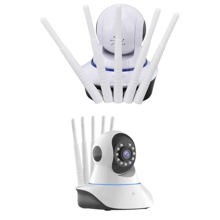 LED Aydınlatmalı 5 Antenli Motorlu 1080P Wifi Kamera Sensörlü