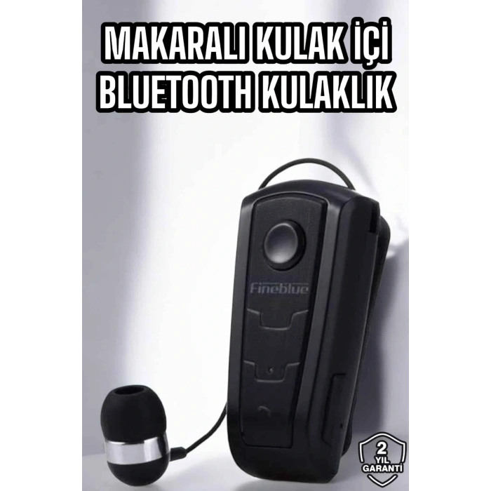 Makaralı Bluetooth Kulaklık Çağrı Cevaplama Kablolu Uzun Pil Ömrü