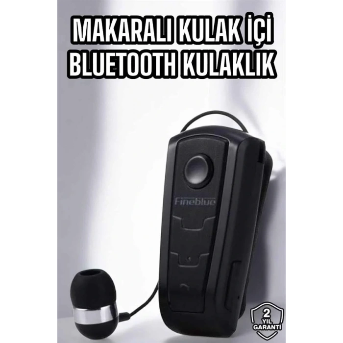 Makaralı Bluetooth Kulaklık Çağrı Cevaplama Kablolu Uzun Pil Ömrü