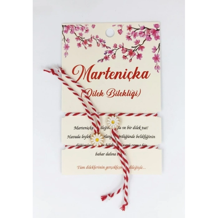 Marteniçka Bileklik 2li Papatya Model