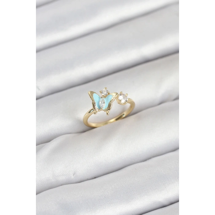 Pirinç Gold Renk Model Kadın Yüzük - TJ-BYK3864