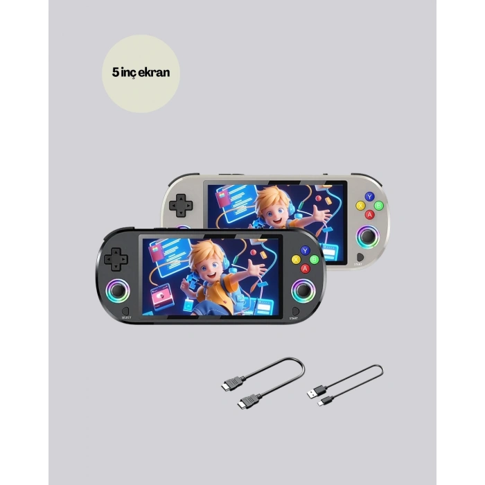 RGB Işıklı Joystickli El Tipi Oyun Cihazı