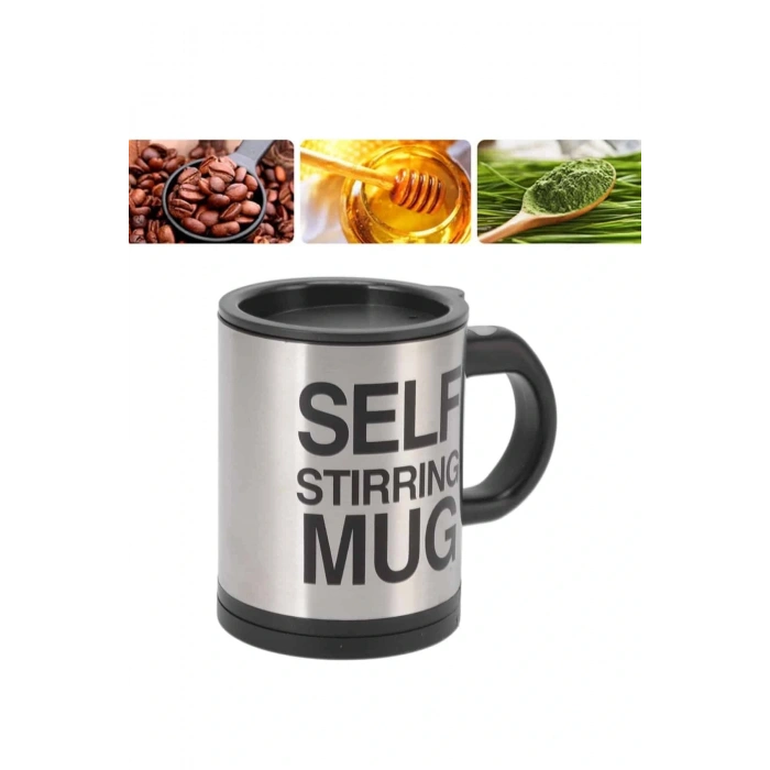 Sıcak Tutan Termos Bardak Kendi Kendini Karıştıran Mikser Kupa