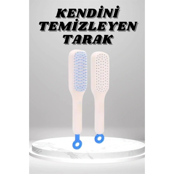 Silikon Yumuşak Sıkı Dişli Sihirli Geri Çekilebilir Tarak Kendini Temizleyen Saç Fırçası