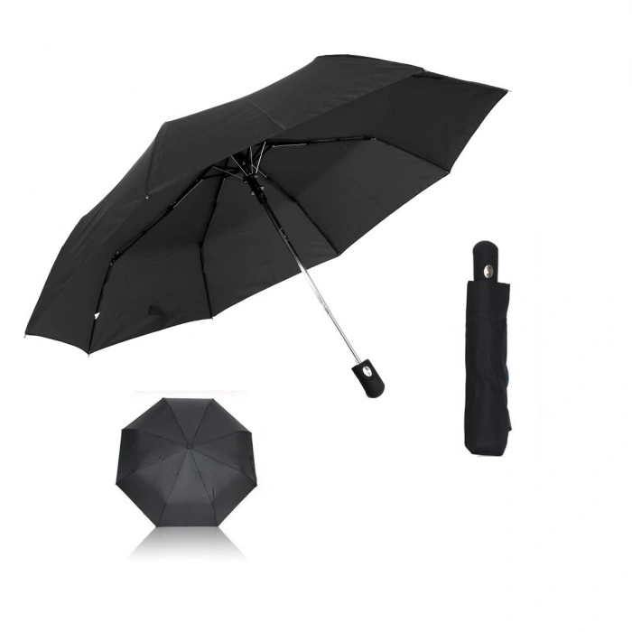Tam 8 Telli Siyah Şemsiye