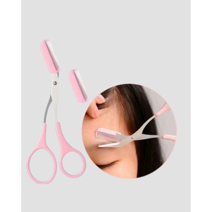 Tarak ve Fırça Başlıklı Kaş Şekillendirme Makası