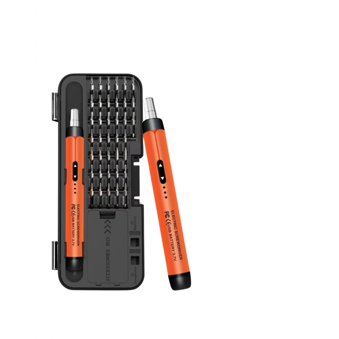 Type C Şarjlı Mini Elektrikli Tornida 38 Uçlu Manyetik Tamir Kiti