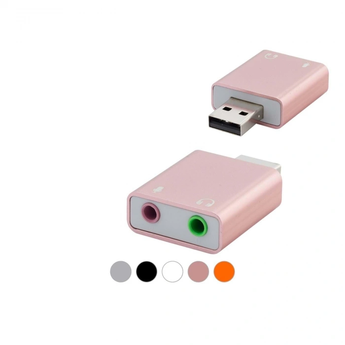 USB Harici Ses Kartı 7.1 - Gümüş HDX5272