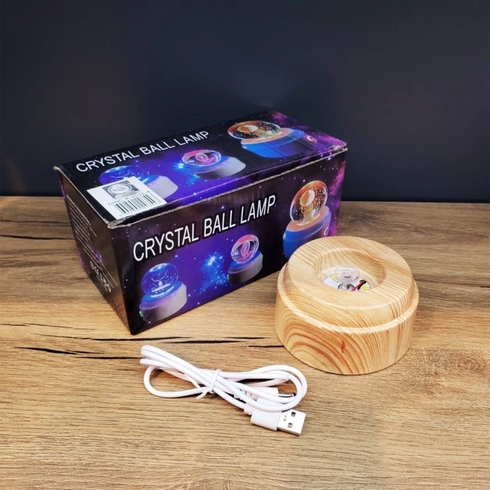 Usb li Yonca Tasarımlı Dönen Cam Küre