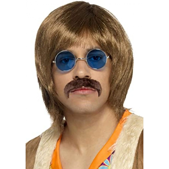 Yuvarlak Cam John Lennon Tarzı Gümüş Çerçeveli Mavi Gözlük