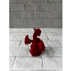 12 cm Kırmızı Ejderha Figürü Koleksiyonluk Dekoratif Biblo