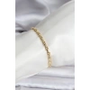 14K Gold Renk Kaplama Zincir Model Kadın CM Bileklik