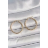 316 Çelik Gold Renk 27 mm Halka Model Kadın Küpe - TJ-BKP10508