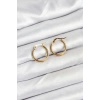 316L Çelik Gold Renk 15 mm Halka Kadın Küpe - TJ-BKP11225