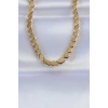 316L Çelik Gold Renk Arpa Model Kolye - TJ-BKO8748