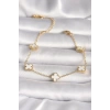 316L Çelik Gold Renk Baby Boy Yonca Model Kadın Bileklik