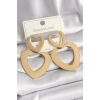 316L Çelik Gold Renk Kalp Model Kadın Küpe - TJ-BKP9714