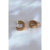 316L Çelik Gold Renk Sıkıştırmalı Erkek Küpe