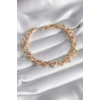 316L Çelik Gold Renk Zirkon Taşlı Kalp Model VIP Seri Kadın Bileklik - TJ-BB5847