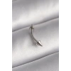 316L Çelik Gümüş Renk Çivi Model Piercing - TJ-PR1364