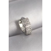 316L Çelik Gümüş Renk Zirkon Taşlı Tragus Piercing - TJ-PR1305