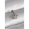 316L Çelik Gümüş Renk Zirkon Taşlı Yıldız Model Tragus Piercing - TJ-PR1341