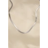 316L Çelik Silver Renk 45 cm İtalyan Zincir Model Kadın Kolye