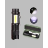 4 Modlu USB Şarjlı LED El Feneri Kamp ve Outdoor